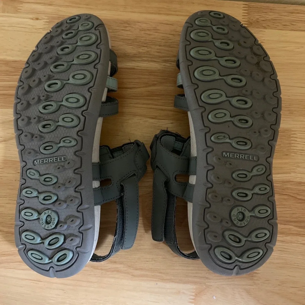 Merrell Sedona Blue Surf Hiking Sandals Womens 6 Grey Teal Sport J343106C